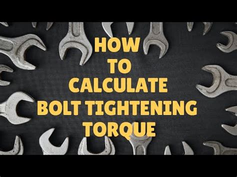 how to calculate torque for screw conveyor|how to calculate tightening torque.